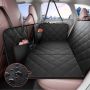 Dog back seat extension for car, 53"x24.8", with mesh and storage box