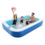 Inflatable pool 3000x1702x508 mm for family with repair patches