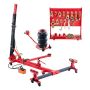 Car body frame straightener, 6T hydraulic kit with 3T air cushion and 16 tools