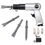 Pneumatic hammer, 3500 blows/min., 70 mm stroke, 4 chisels, pistol grip