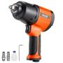 Pneumatic impact wrench 1/2", 1490 nm, 4 speeds, lightweight