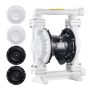 Pneumatic double diaphragm pump, PP housing, 94.64 l/min, for diesel and lubricants