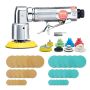 Mini pneumatic orbital sander, 58-piece set for car bodies