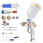 HVLP pneumatic paint sprayer, gravity, 600 ml, 3 nozzles