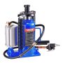 Pneumatic and manual bottle jack, 20 t, 260-495 mm, blue