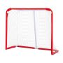 Youth Steel Hockey Goal with Net 54x44 Inch, Portable, White/Red