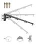 Wall-mounted triangular ring light holder 100 cm, 180° rotatable, for studio lighting