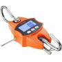 Digital industrial crane scales, 400 kg, orange, with LCD display