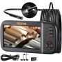 Triple lens endoscope camera, 11.4 cm IPS screen, 1080P, semi-rigid cable, 8 lights, waterproof, 2860 mah battery