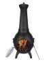 Chiminea 22 inch outdoor fireplace with grill and lid