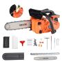 25cc petrol chainsaw, 12 inch, 1.02 hp, with non-slip handle
