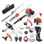 26CC 5-in-1 Gasoline Multi-Function Pruning Tool with Chainsaw