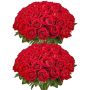 Artificial red foam roses, 60 pcs., for weddings and decorations
