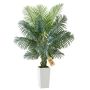 Artificial areca palm 1829 mm with white pot, tropical plant for home decor