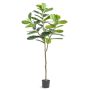 Artificial fig tree with violin leaves, 1.8 m, green, PE material, for indoor and outdoor decoration