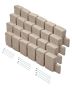 Artificial Stone Flexible Garden Landscape Edging, 47.2x9 inches, Beige