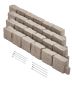 Artificial Stone Beige Landscape Edging 46.8x3.9 Inch