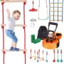 Ninja Warrior Obstacle Course for Kids, Outdoor Training Equipment, 15.24 m, Weatherproof