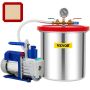 Vacuum Chamber with Pump, 5 Gallon (18.9 L), 5 CFM, 1/3 HP, Single Stage