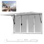 Concession window 152x92 cm, aluminum alloy, for food truck