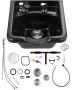 Shampoo bowl made of black ABS plastic, hair sink for salon
