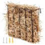 Steel livestock hay rack, 24 gallon, 27 inch, wall mounted