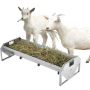 Galvanized Steel Livestock Feeding Trough, 22 Gallon, 45 Inches