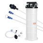 Pneumatic/manual oil fluid extractor 6.5 L with gauge