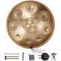 Handpan drum 56 cm, 9 notes steel hand percussion instrument