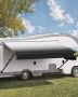 Manual 18' RV Retractable Awning with Aluminum Frame, Black