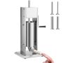 Manual sausage stuffer, 5 L, 304 stainless steel, 2 speeds, 4 tubes
