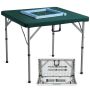 Mahjong table with 144 tiles and 3 dice, foldable portable game table