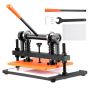 Leather cutting machine with embossing plate, 36x25.9 cm, manual stamping tool