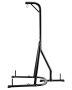 Steel punching bag stand with weighted base, up to 140 lbs.