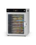 Rotary electric food dehydrator, 12 stainless steel trays, 800 W, adjustable temperature and timer