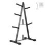 Frame weight plate stand for 1 inch plates, black, 500 lb load capacity