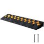 Rubber curb ramp, 9x25x100 cm, 15T cargo entry ramp