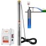Deep well submersible pump, 1500 W, stainless steel, IP68
