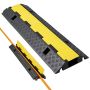 Cable protection ramp, rubber hose cover, 70x50 mm, load capacity 9,979 kg