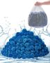 Pool Filter Balls, 1.8 kg, Blue Polyester Fiber Filter Media with Washing Bag