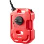 Portable red fuel tank 10 L, petrol tank with lockable spout