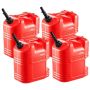 Portable red petrol tank 19 L with spout and scale, 15 l/min