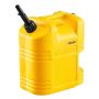 Portable 19 L petrol tank with spout, yellow