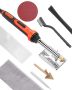 Plastic welding soldering iron 60/100 W with tips and rods, professional welding kit