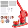 Button making machine, 58 mm, red, for making plastic pins