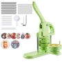 Button making machine, 75 mm, for making plastic pins, green