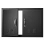 Grill door 762x533 mm, double outdoor kitchen doors with handles and ventilation