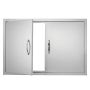 Grill door, stainless steel, 889x610 mm, double, outdoor kitchen door