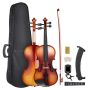 Violin 4/4, 355 mm, solid wood, glossy brown, for beginners