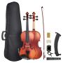 4/4 violin for beginners, 355 mm, solid wood, matte brown